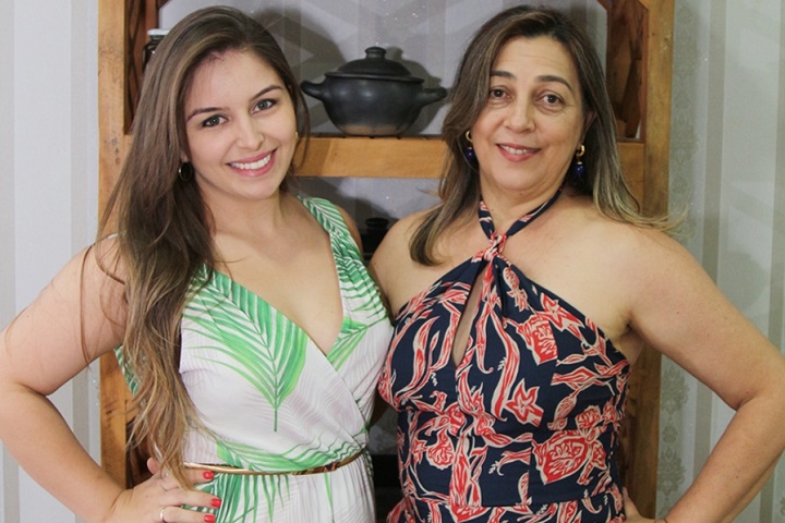 Debora e a sogra, Vanda, à época da inauguração do bistrô – Foto: Ângelo Terto/Coluna Retratos